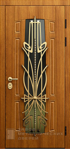 Фото «Дверь с ковкой №9» в Долгопрудному