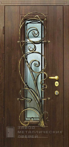 Фото «Дверь с ковкой №17»  в Долгопрудному