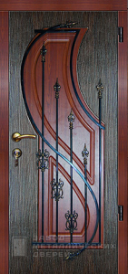 Фото «Дверь с ковкой №8» в Долгопрудному